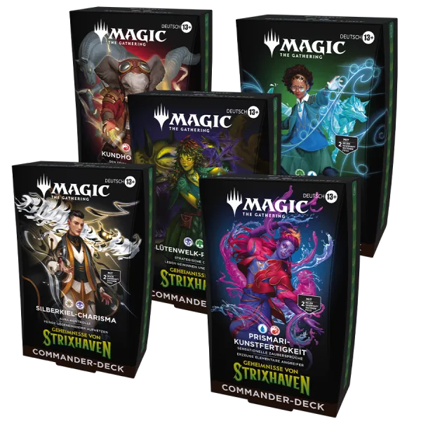 Magic: The Gathering | Geheimnisse von Strixhaven | Commander Deck Bundle (DE)