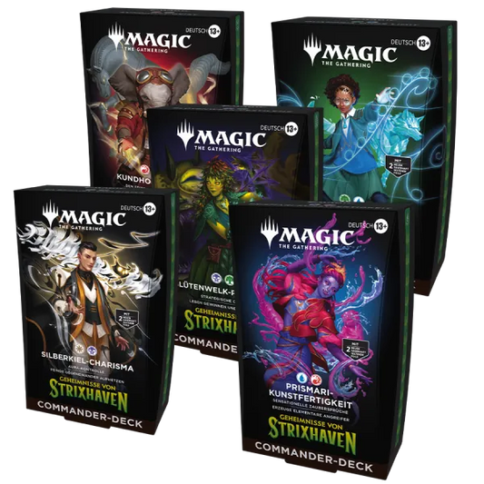 Magic: The Gathering | Geheimnisse von Strixhaven | Commander Deck Bundle (DE)
